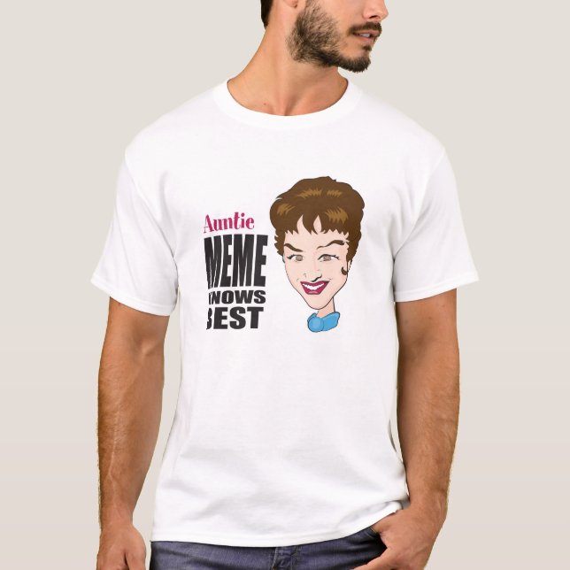Camiseta Auntie Meme Saber Melhor (Frente)