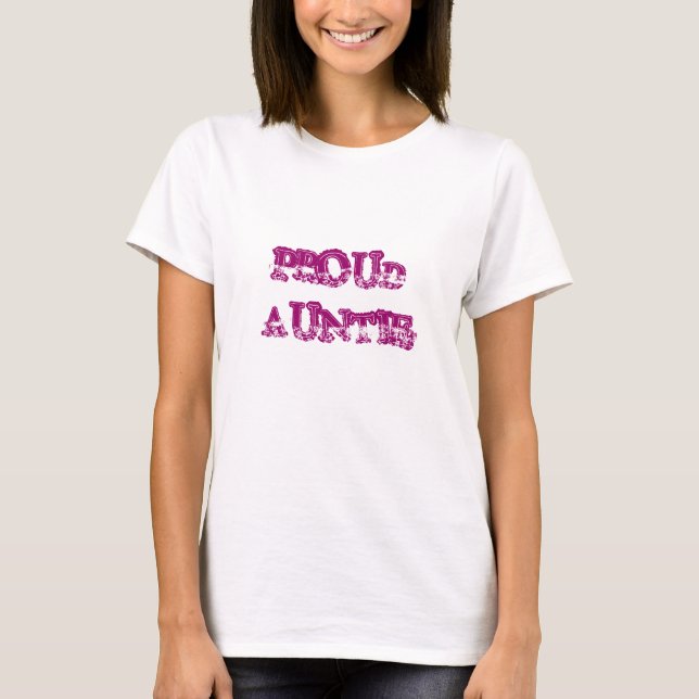 Camiseta Auntie orgulhoso (Frente)