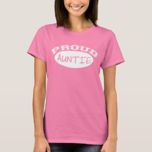 Camiseta Auntie orgulhoso (branco)