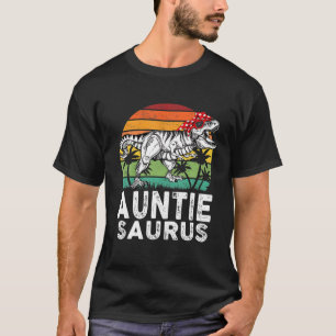 Camiseta Auntiesaurus Funny T Rex Dinossaur Tia Saurus Fa