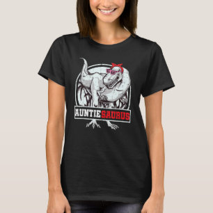 Camiseta Auntiesaurus Rex Dinosaur Auntie Saurus Family Mat