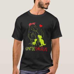 Camiseta Auntiesaurus T Rex Auntie Saurus Dinosaur Família