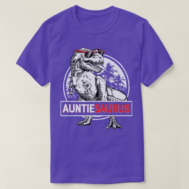 Camiseta Auntiesaurus T rex Tuntie Saurus Dinossaur Mulhere (Frente do Design)