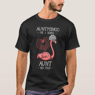 Camiseta Auntmingo Aunt Flamingo Auntie 1