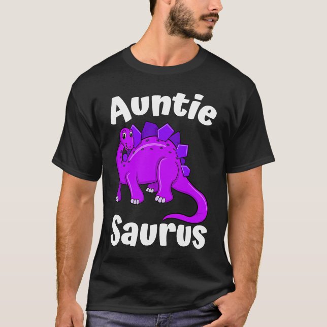 Camiseta Auntsaurus Aunt Dinosaur  Dino (Frente)