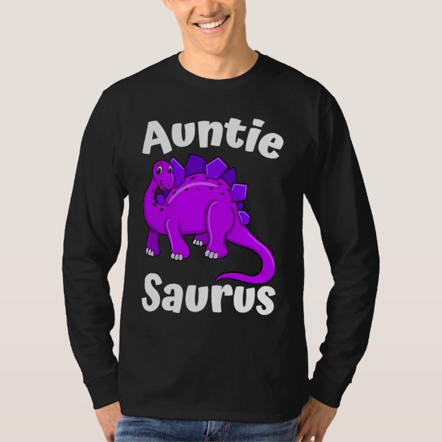 Camiseta Auntsaurus Aunt Dinosaur  Dino (Frente)
