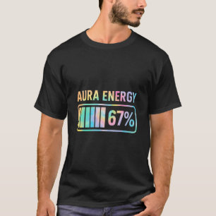 Camiseta Aura Energy 67 Engraçado, 67 homens Alpha Slan