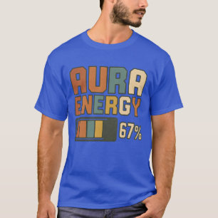 Camiseta Aura Energy 67 Meme Funny Gen Alpha Slang Retro Vi