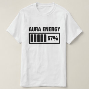 Camiseta Aura Energy Aos 67 Engraçados Seis Sete