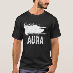Camiseta Aura engraçada do M1 Abrams Humor do Gen Z Silhuet