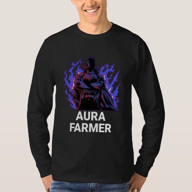 Camiseta Aura Farmer Cool Anime Super Hero (Frente)