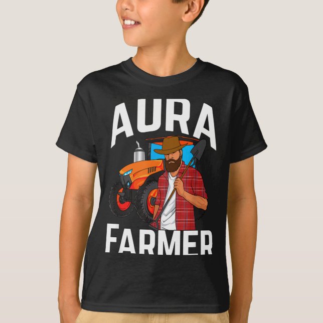Camiseta Aura Farmer Funny Meme  (Frente)