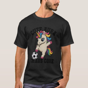 Camiseta Aura Fofa Futebol Unicórnio Núcleo do Caos Apenas