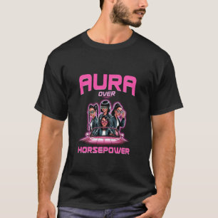 Camiseta Aura Sobre Poder Feminino Legal Retro das Mulheres