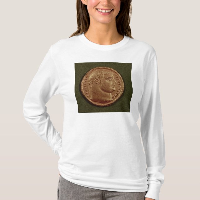 Camiseta Áureo de Diocletian que veste uma grinalda do (Frente)