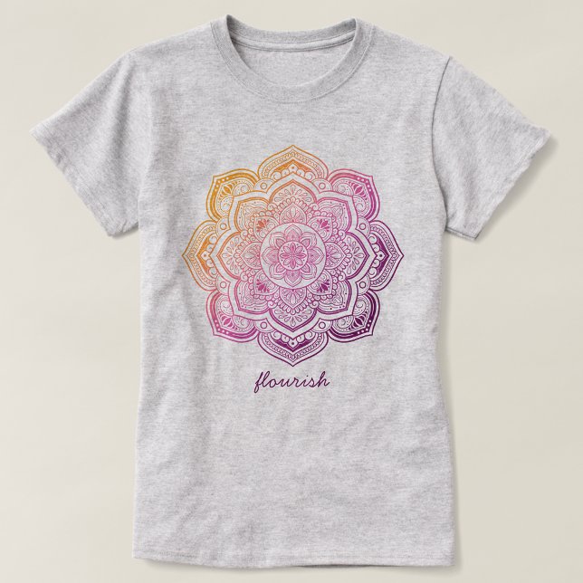 Camiseta Auri Mandala Personalized T-Shirt (Criador carregado)