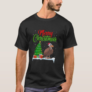 Camiseta Aurora Árvore de Natal Luz Engraçada Xmas Abutre L
