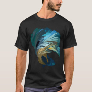 Camiseta aurora azul
