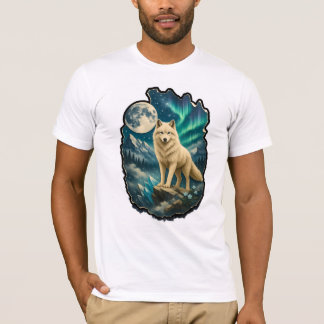 Camiseta Aurora Boreal Vida Selvagem