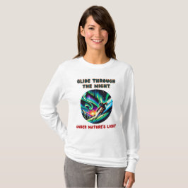 Camiseta Aurora Borealis, Aventura de Esqui Noturno