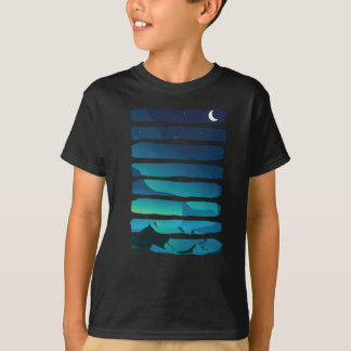 Camiseta Aurora Borealis Norte Luzes do Alasca Night Sky
