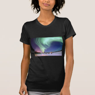 Camiseta Aurora Borealis, ou aurora boreal, Alaska