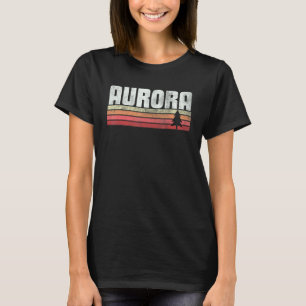 Camiseta Aurora Colorado Estilo Retro Vintage 70s 80s 90s