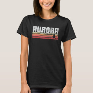 Camiseta Aurora Colorado Retro Style Vintage 70s 80s 90s