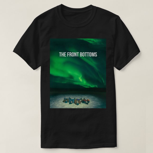 Camiseta aurora de fundo frontal (Frente do Design)
