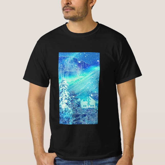 Camiseta Aurora Em Valleys Closeup T-Shirt (Frente)