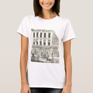 Camiseta Aurora Illinois Aurora Beacon News 1871 Stone Lith