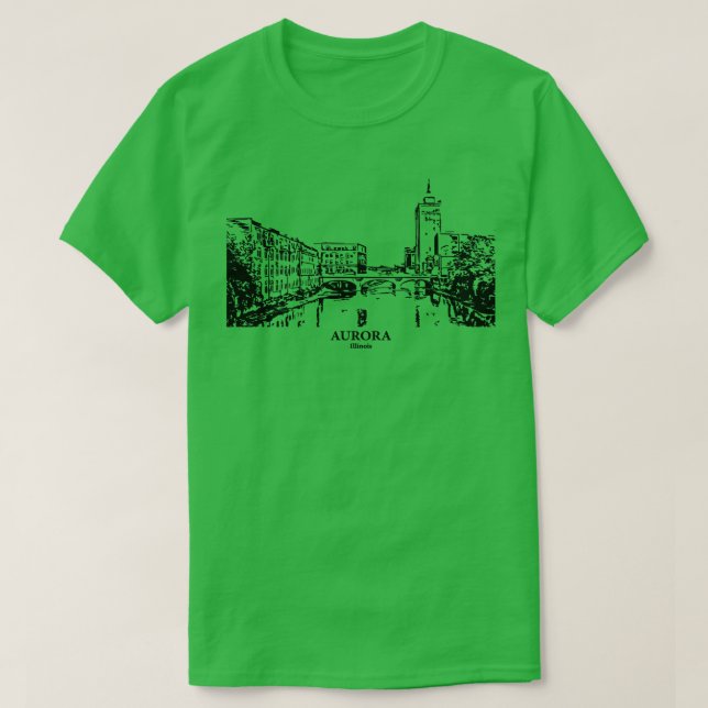 Camiseta Aurora Illinois TShirt 3 (Frente do Design)
