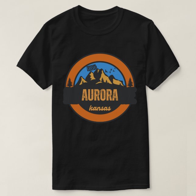 Camiseta Aurora, Kansas (Frente do Design)