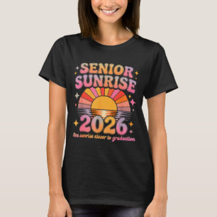 Camiseta Aurora sênior 2026 boho colorida escola secundária