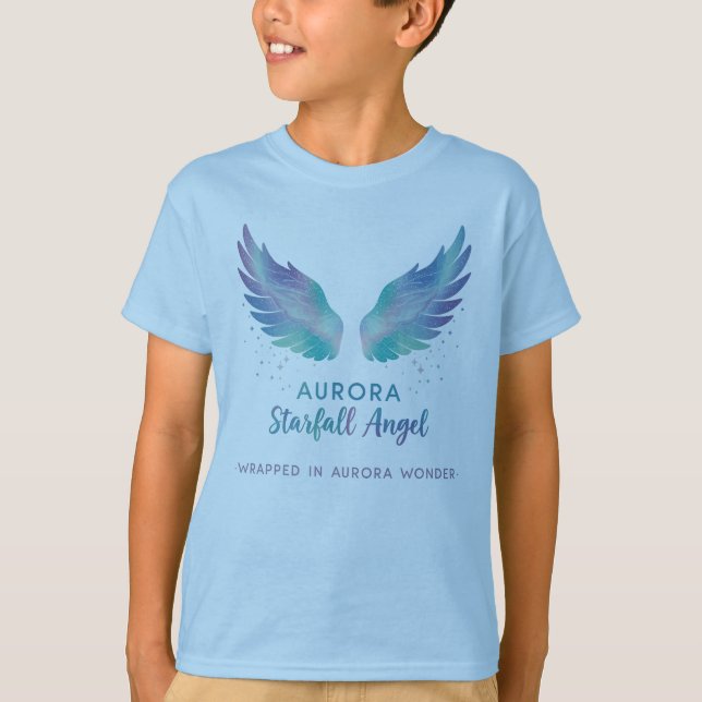 Camiseta Aurora Starfall Angel Shirt Wrapped in Aurora (Frente)