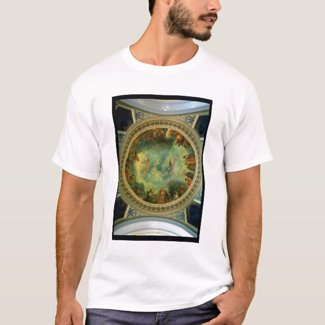 Camiseta Aurora, teto que pinta possivelmente da biblioteca (Frente)