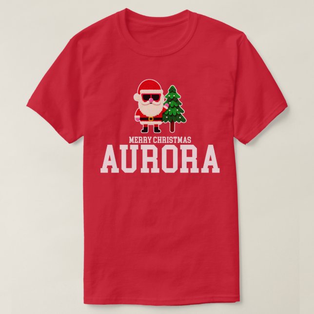 Camiseta Aurora Xmas (Frente do Design)