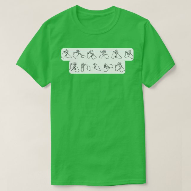 Camiseta Auslan Rocks (Frente do Design)