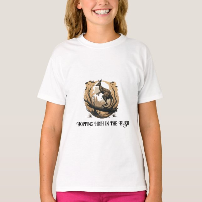 Camiseta Aussie Adventure: Coloquem em Bush (Frente)