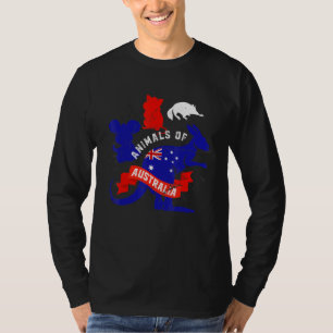 Camiseta Aussie Animal Sugar Glider Koala Quokka Austrália