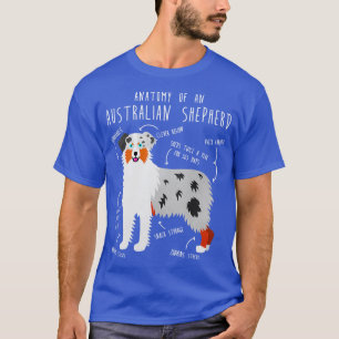 Camiseta Aussie Australiana Shepherd Anatomy