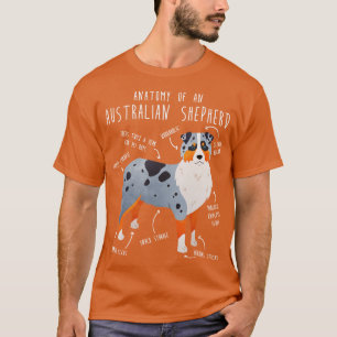 Camiseta Aussie Australiana Shepherd Anatomy 1