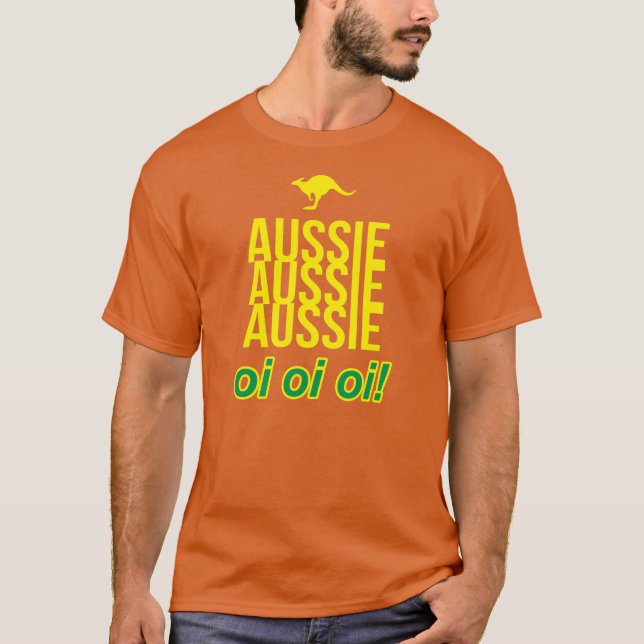 CAMISETA AUSSIE AUSTRALIANO AUSTRALIANO OI OI OI (Frente)