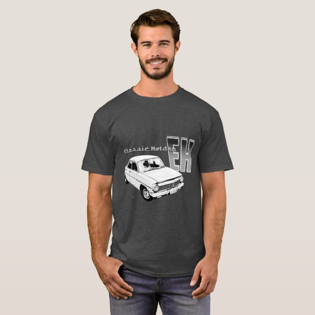 Camiseta Aussie branco EH Holden, 1963, 1964,1965 (Frente Completa)