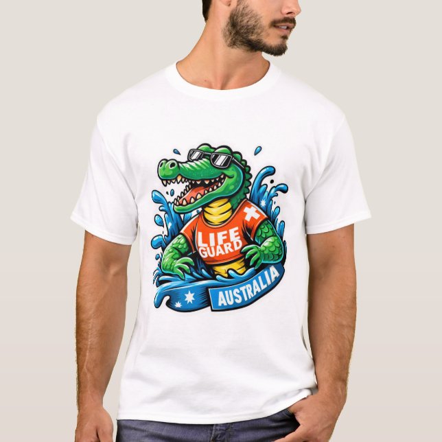CAMISETA AUSSIE CROCODILE LIFE GUARDA 2 (Frente)