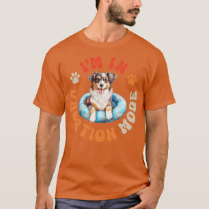 Camiseta Aussie Dog No Modo De Férias