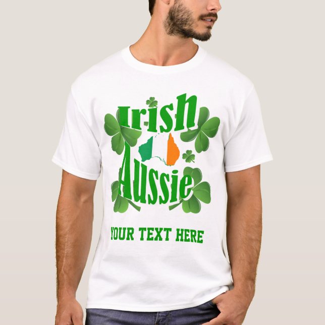 Camiseta Aussie irlandês (Frente)