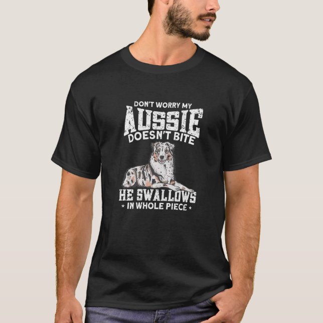Camiseta Aussie Owner Australian Shepherd 1 (Frente)