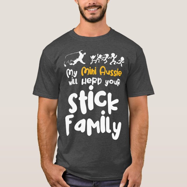 Camiseta Aussie Pai Toy - Pastor Australiano Gifts Mini (Frente)