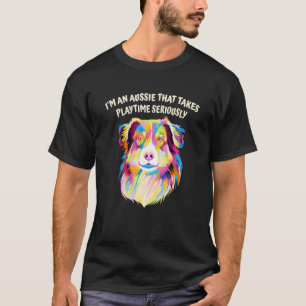 Camiseta Aussie Que Leva O Playtime Sério Australiano Sh